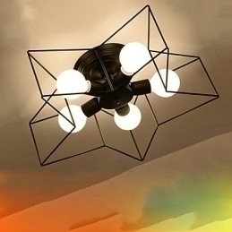 Designer Touch Decorative Brief Five Pointed Star Lighting Personalized Modern Ceiling Light Child Housing Lamps