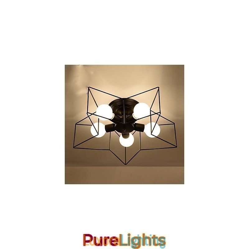 Designer Touch Decorative Brief Five Pointed Star Lighting Personalized Modern Ceiling Light Child Housing Lamps