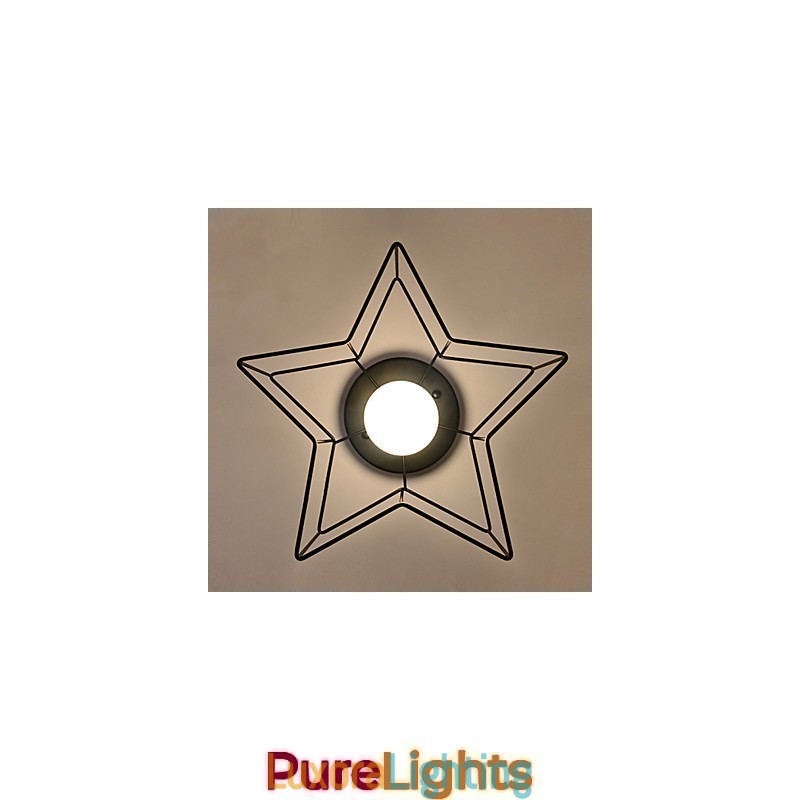 Designer Touch Decorative Brief Five Pointed Star Lighting Personalized Modern Ceiling Light Child Housing Lamps