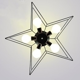 Designer Touch Decorative Brief Five Pointed Star Lighting Personalized Modern Ceiling Light Child Housing Lamps