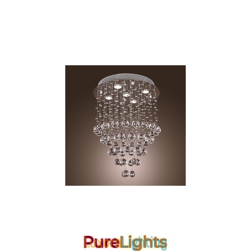 Designer Touch Decorative Crystal Chandelier with 5 lightsoque Design (K9 Crystal)