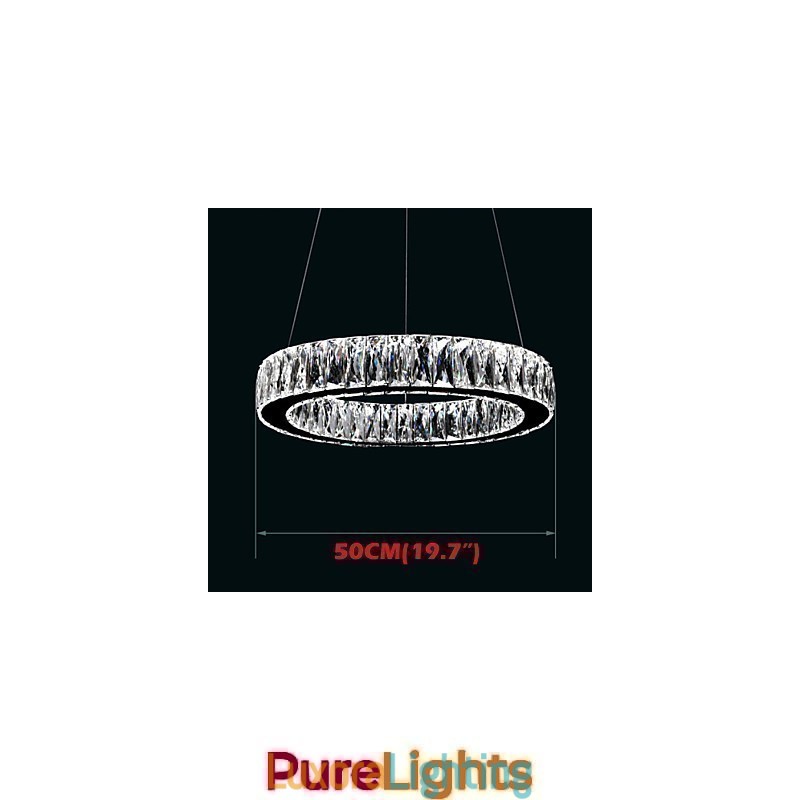 Designer Touch Decorative Crystal Chandelier Lights Lighting Modern Single Rings K9 Large Crystal Indoor Ceiling Light Fixtures