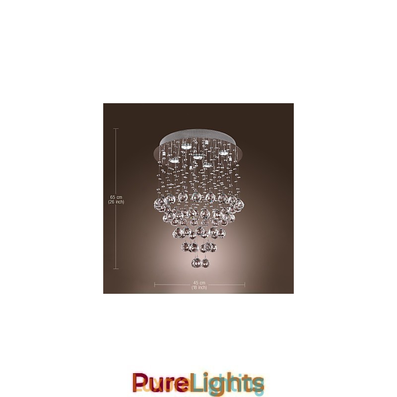 Designer Touch Decorative Crystal Chandelier with 5 lightsoque Design (K9 Crystal)