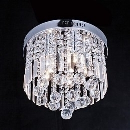 Designer Touch Decorative Flush Mount Crystal Modern Contemporary Metal