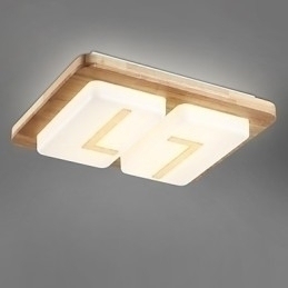 Designer Touch Decorative Flush Mount Mini Style Modern Contemporary Wood