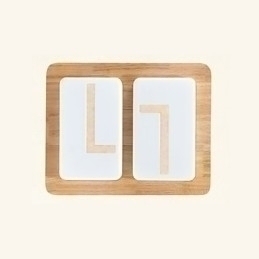 Designer Touch Decorative Flush Mount Mini Style Modern Contemporary Wood