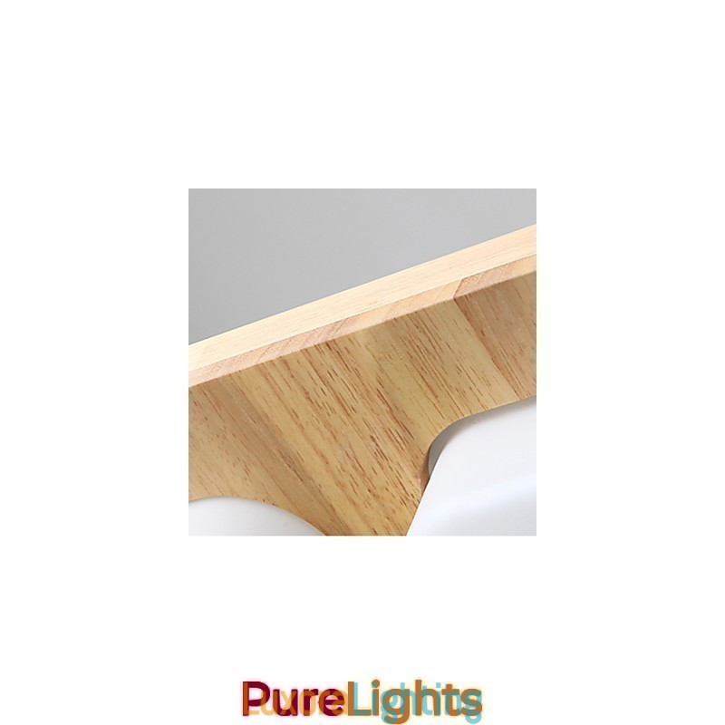 Designer Touch Decorative Flush Mount Mini Style Modern Contemporary Wood