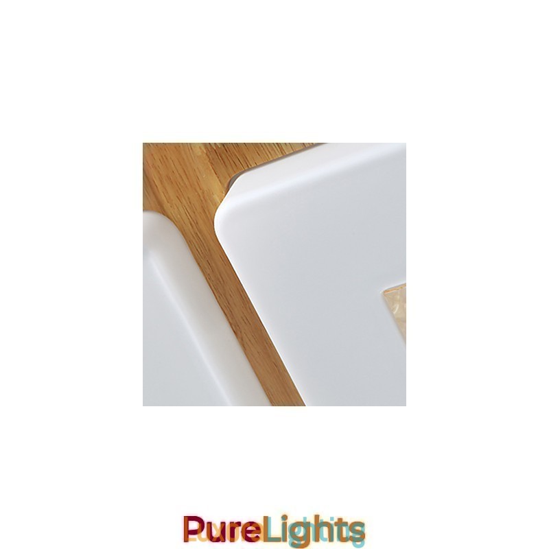 Designer Touch Decorative Flush Mount Mini Style Modern Contemporary Wood
