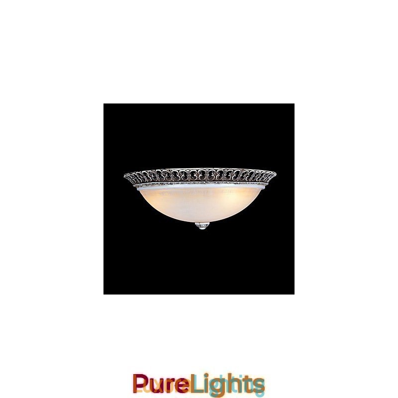 Designer Touch Decorative Dark Brown Flush Mount Light Glass Resin Pattern Carving European Classic