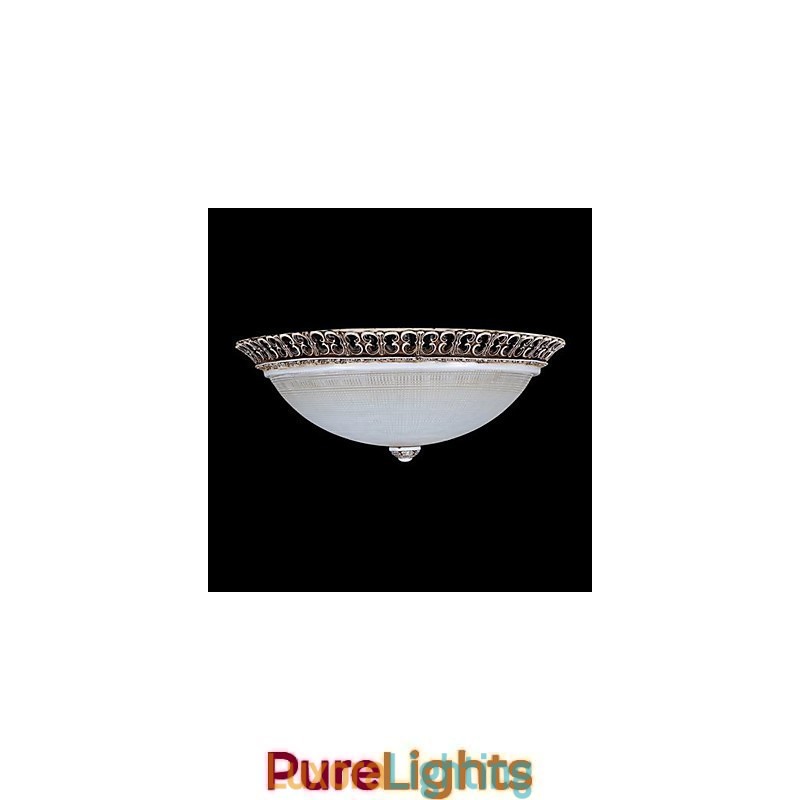 Designer Touch Decorative Dark Brown Flush Mount Light Glass Resin Pattern Carving European Classic