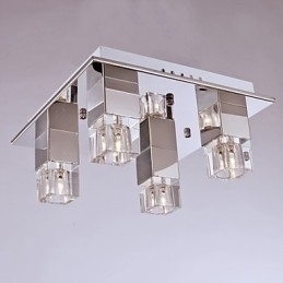 Designer Touch Decorative Flush Mount Mini Style Modern Contemporary Metal