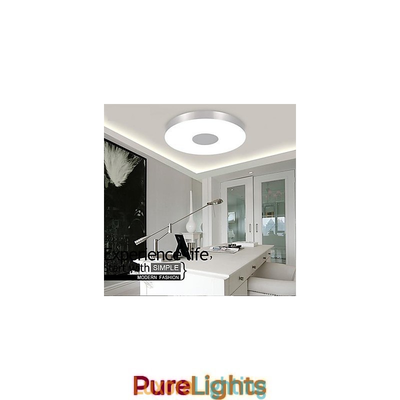 Designer Touch Decorative Modern Contemporary Brushed Metal Flush Mount