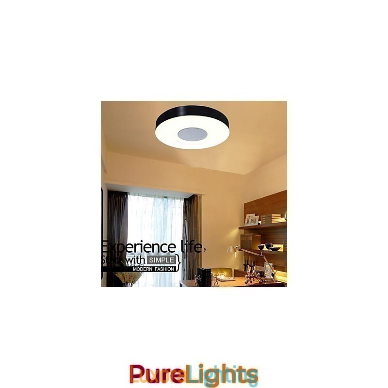 Designer Touch Decorative Modern Contemporary Brushed Metal Flush Mount