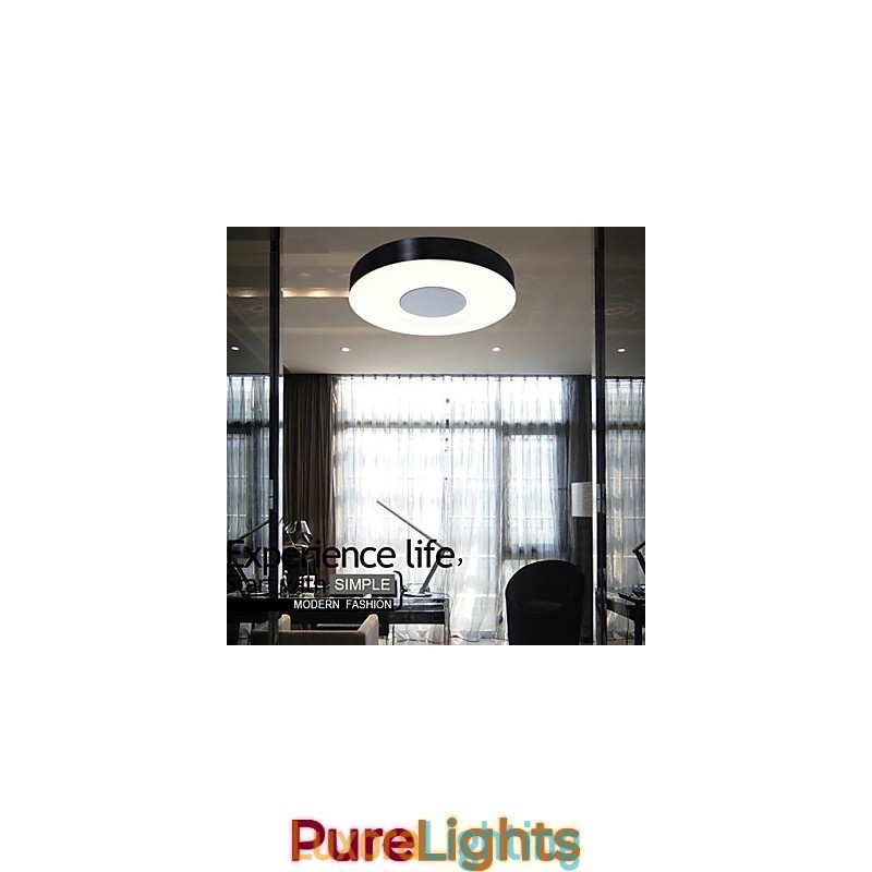 Designer Touch Decorative Modern Contemporary Brushed Metal Flush Mount