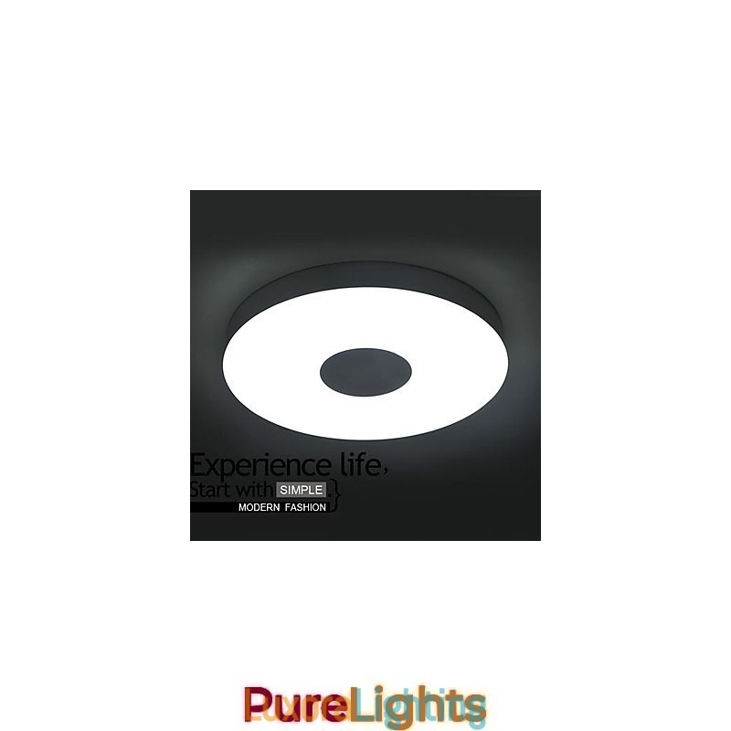 Designer Touch Decorative Modern Contemporary Brushed Metal Flush Mount