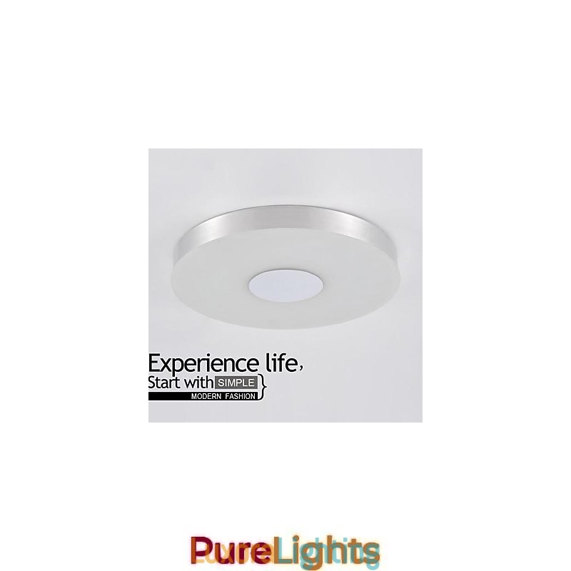 Designer Touch Decorative Modern Contemporary Brushed Metal Flush Mount