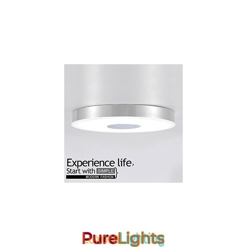 Designer Touch Decorative Modern Contemporary Brushed Metal Flush Mount