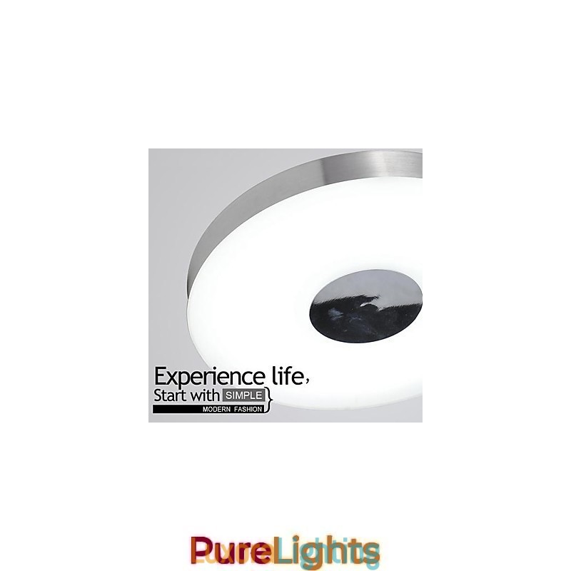 Designer Touch Decorative Modern Contemporary Brushed Metal Flush Mount