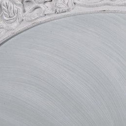 Designer Touch Decorative White Flush Mount Light Glass Resin Carving European Classic