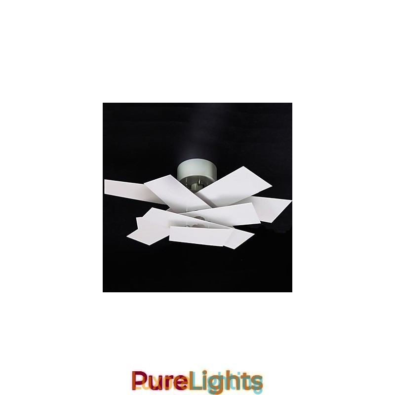 Designer Touch Decorative Flush Mount Light White Warm White Light Fashion Simple Creative Propeller
