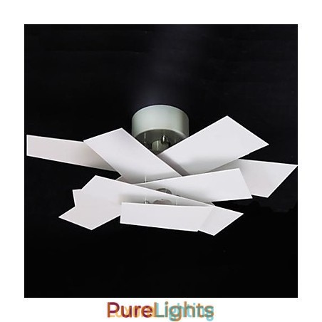 Designer Touch Decorative Flush Mount Light White Warm White Light Fashion Simple Creative Propeller