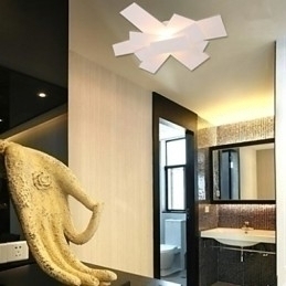 Designer Touch Decorative Flush Mount Light White Warm White Light Fashion Simple Creative Propeller