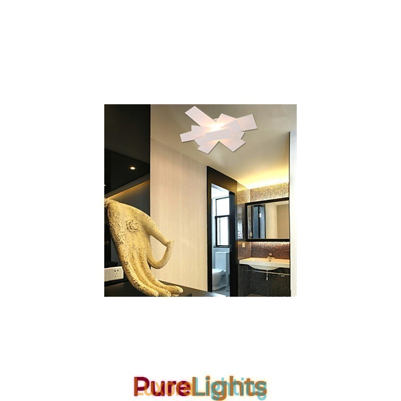 Designer Touch Decorative Flush Mount Light White Warm White Light Fashion Simple Creative Propeller