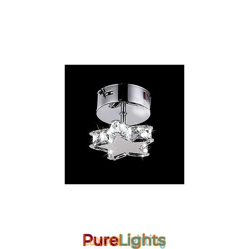 Designer Touch Decorative Modern Contemporary Crystal Metal Flush Mount