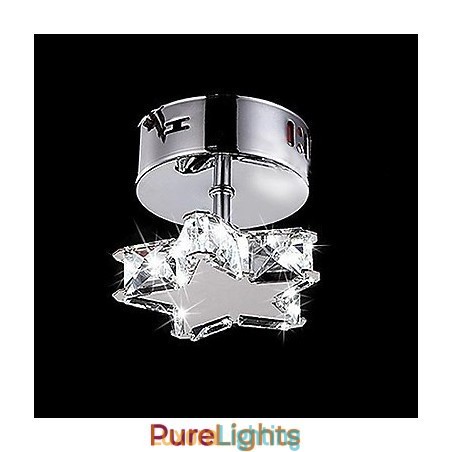Designer Touch Decorative Modern Contemporary Crystal Metal Flush Mount