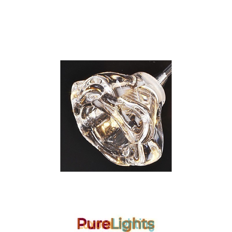 Designer Touch Decorative Modern Contemporary Rustic Lodge Chrome Metal Flush Mount