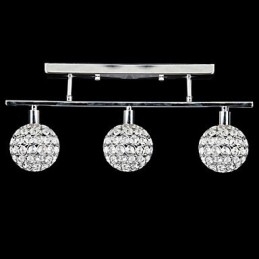 Designer Touch Decorative Modern Contemporary Crystal Chrome Metal Flush Mount