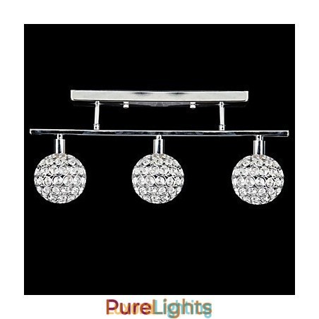Designer Touch Decorative Modern Contemporary Crystal Chrome Metal Flush Mount