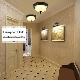 Designer Touch Decorative Traditional Classic Retro Mini Style Others Metal Flush Mount