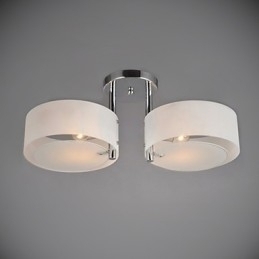 Designer Touch Decorative Flush Mount Modern Contemporary 2 Lights Ceiling Light Metal