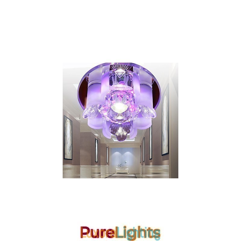 Designer Touch Decorative Modern Contemporary Crystal Metal Flush Mount