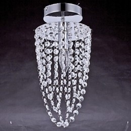 Designer Touch Decorative Flush Mount Crystal Modern Contemporary Outdoors Metal