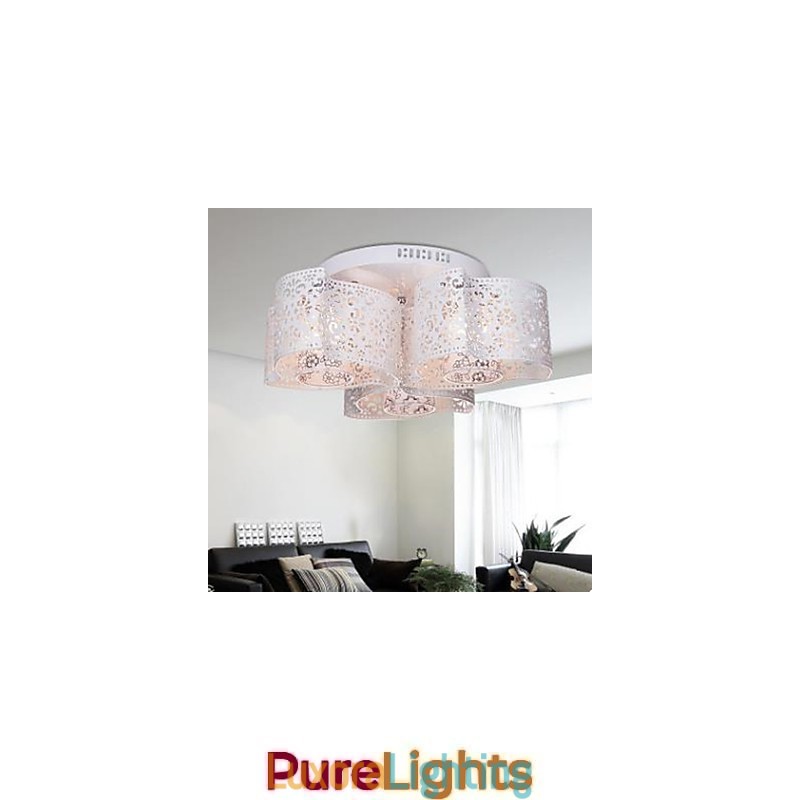 Designer Touch Decorative Wrought iron round light Warm wind 3 absorb dome light