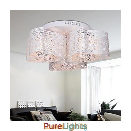 Designer Touch Decorative Wrought iron round light Warm wind 3 absorb dome light