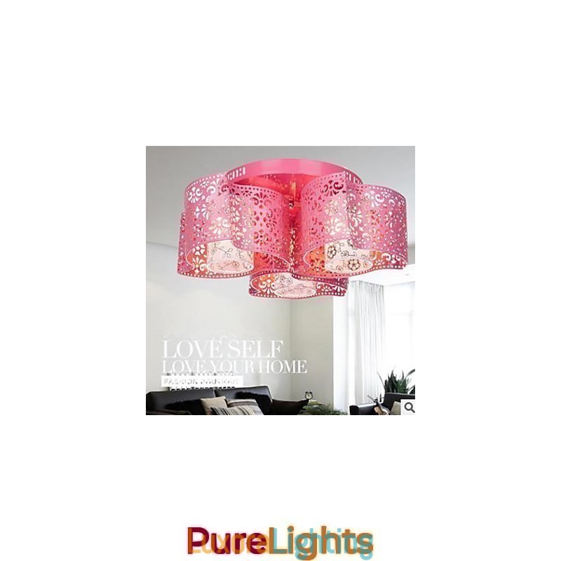 Designer Touch Decorative Wrought iron round light Warm wind 3 absorb dome light