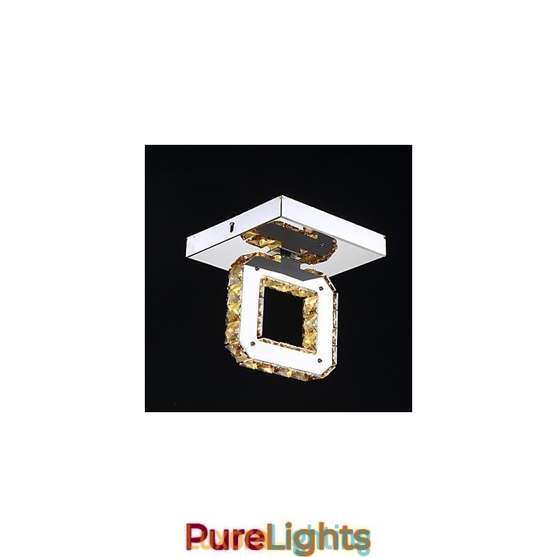 Designer Touch Decorative Modern Contemporary Crystal Metal Flush Mount