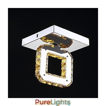 Designer Touch Decorative Modern Contemporary Crystal Metal Flush Mount