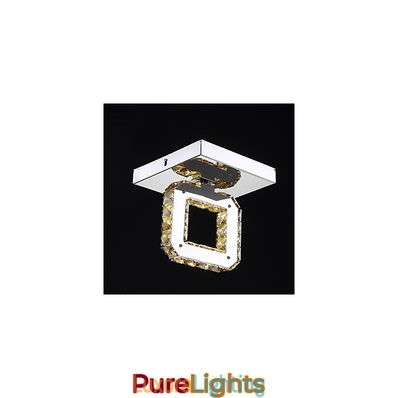 Designer Touch Decorative Modern Contemporary Crystal Metal Flush Mount