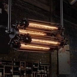 Designer Touch Decorative Rustic Lodge Retro Mini Style Electroplated Metal Chandelier