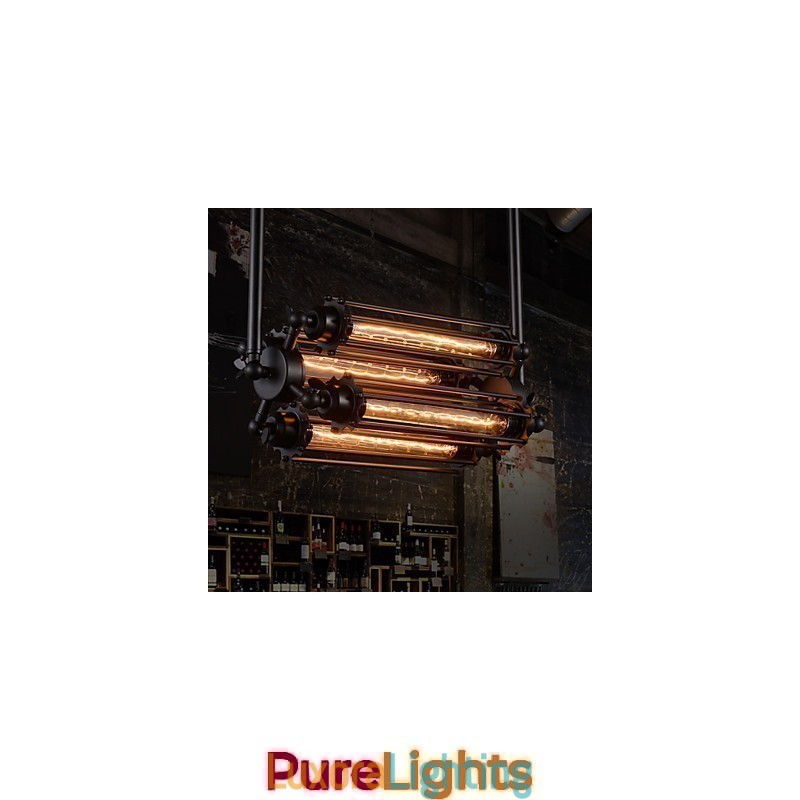 Designer Touch Decorative Rustic Lodge Retro Mini Style Electroplated Metal Chandelier