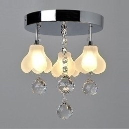 Designer Touch Decorative Modern Contemporary Crystal Metal Flush Mount