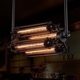 Designer Touch Decorative Rustic Lodge Retro Mini Style Electroplated Metal Chandelier