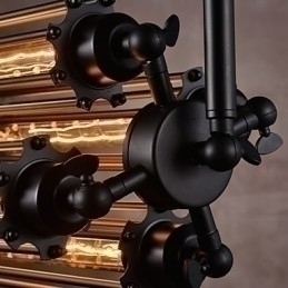 Designer Touch Decorative Rustic Lodge Retro Mini Style Electroplated Metal Chandelier