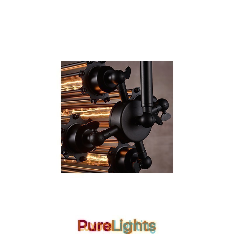 Designer Touch Decorative Rustic Lodge Retro Mini Style Electroplated Metal Chandelier