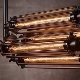 Designer Touch Decorative Rustic Lodge Retro Mini Style Electroplated Metal Chandelier