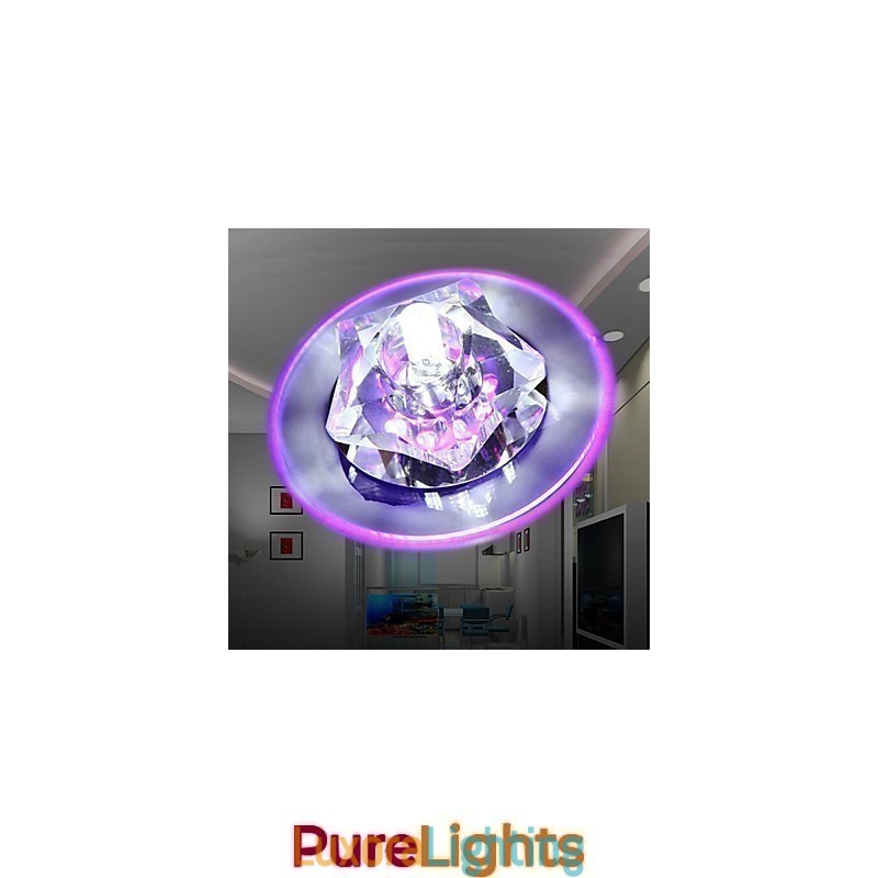 Designer Touch Decorative Modern Contemporary Crystal Chrome Crystal Flush Mount